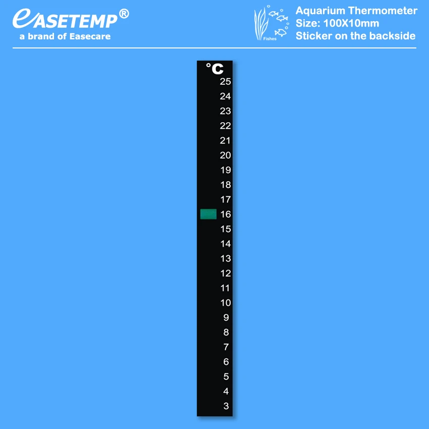 

1000pcs/lot Free Shipping by DHL Aquarium Thermometer for Fish Tank (3-25 degree in Celsius) with Sticker