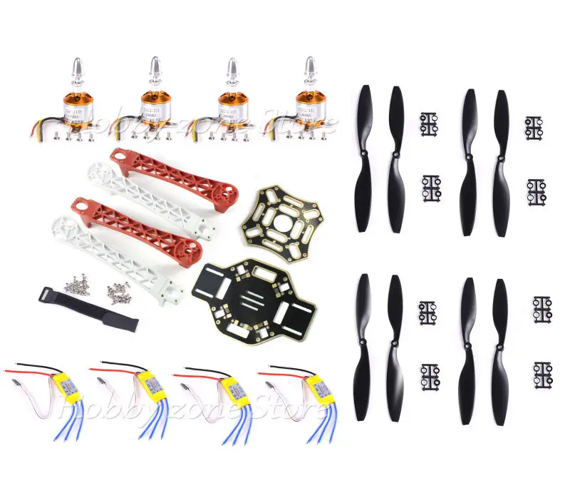 

F450 450 Quadcopter MultiCopter Frame kit 2212 1000KV Burshless Motor 30A ESC 1045 Propeller Combo