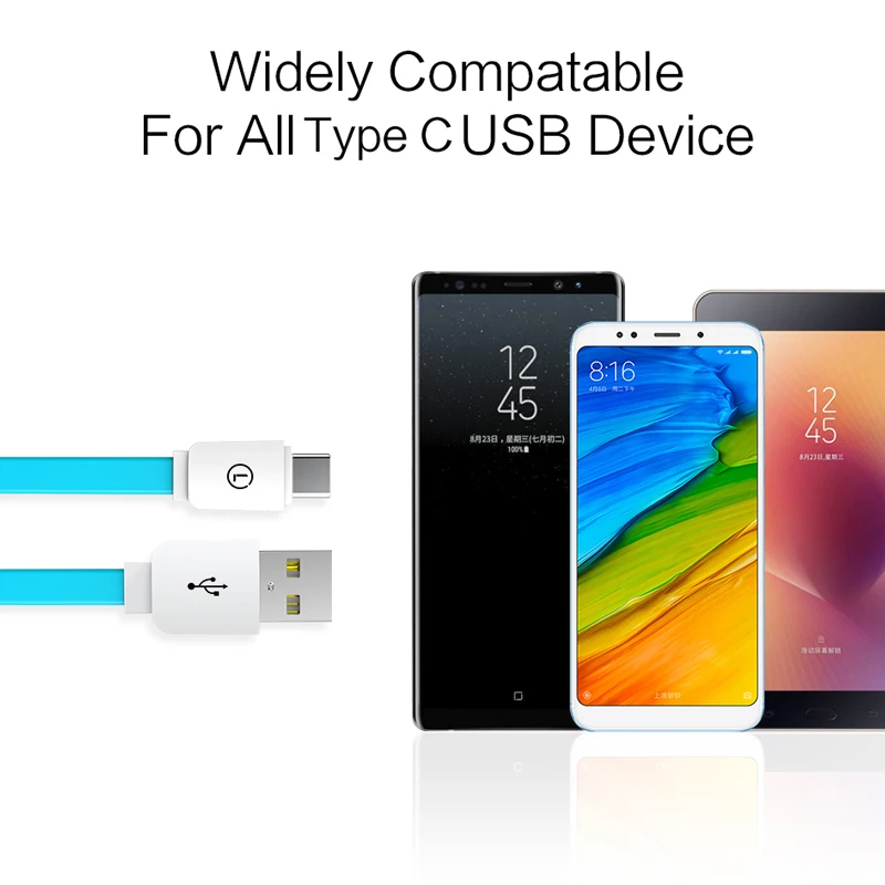 Кабель USB C type-C для samsung S8 S8 для Xiaomi Mi6 Mi5 LINGCHEN, зарядное устройство для мобильного телефона, шнур для быстрой зарядки, портативный кабель type-C