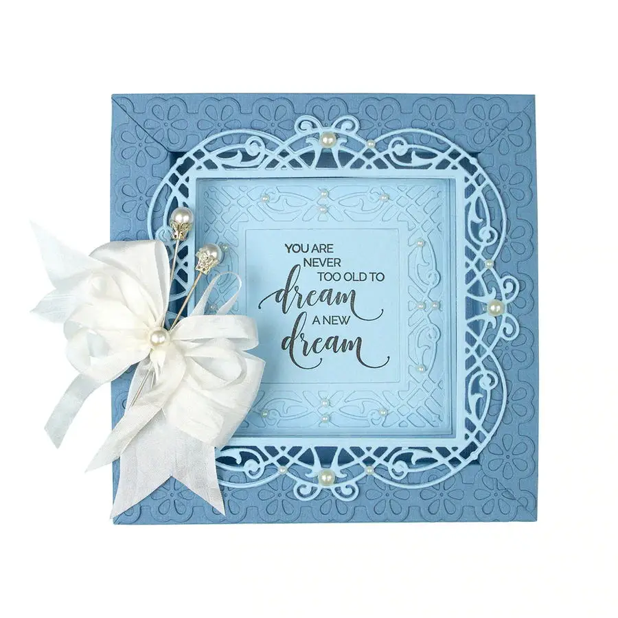

European Style Lace Frame Metal Cutting Die Scrapbooking Embossing Template Paper Card Album Photo Making Handicraft New 2019