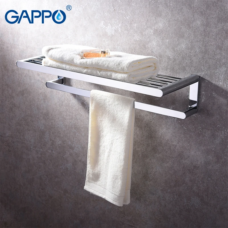 

GAPPO Towel Bars bath hardware accessories stainless steel towel rack wall mounted bathroom towel holder hanger