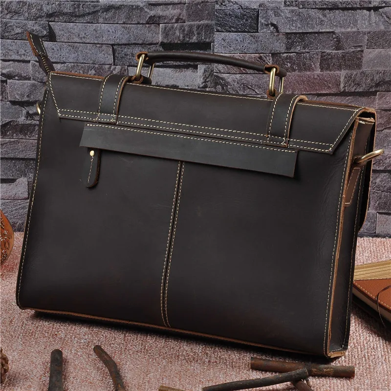 خمر الرجال الذكور حقائب جلد طبيعي الكتف Crossbody حقيبة البقر الأعمال حقيبة يد حقيبة رجل حقيبة الكمبيوتر المحمول محفظة المرأة