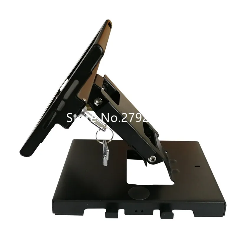 Plana de Liga de Alumínio Giratória do Hotel Ipad contra Anti-roubo Bracke para Ipad Parede Graus Recepção Ordem Suporte 360 6 suporte ipad contra anti-roubo bracke para ipad