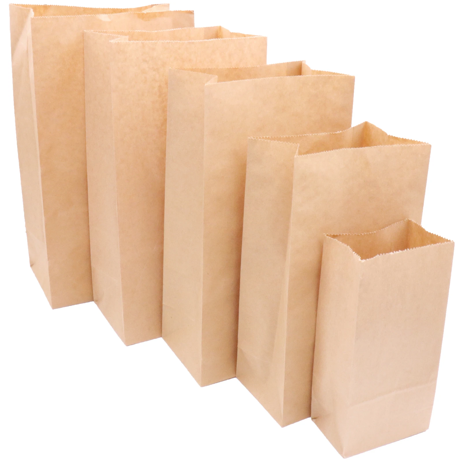 50pcs Kraft paper bag Home party Cookies package bag snack storage paper bag wedding Christmas