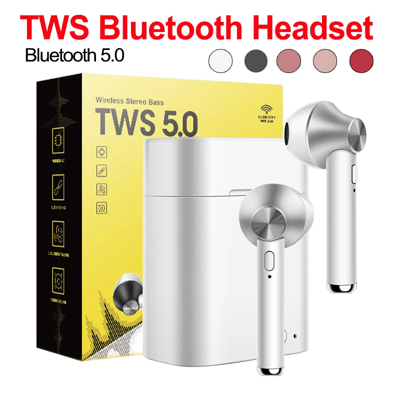 

NEW Bluetooth Earphone Stereo Wireless Earphones Auto pair Bluetooth Earbuds For phone earphone With Charging Box