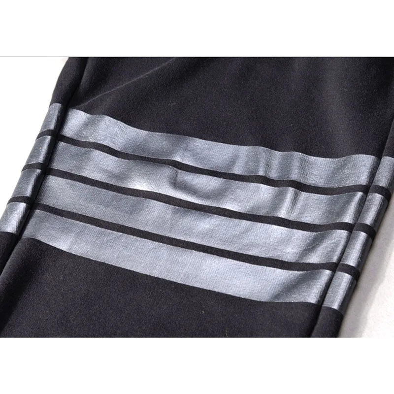 Plus size pants for men black thin spring and autumn male casual elastic trousers beam feet 5