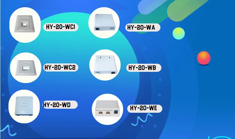 Распределительная коробка FTTH розетки для 1 Волокно и 2 RJ45 или RJ11 модуль, распределительная коробка, 86x86 мм Desktop Волокно оптический Уход за кожей лица пластины