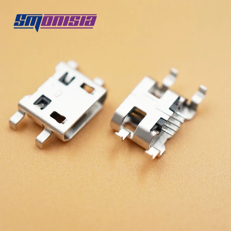 

Smonisia Micro USB Connector Phone Jack USB Connector Female Micro USB Jack Board Sink Type 5Pin