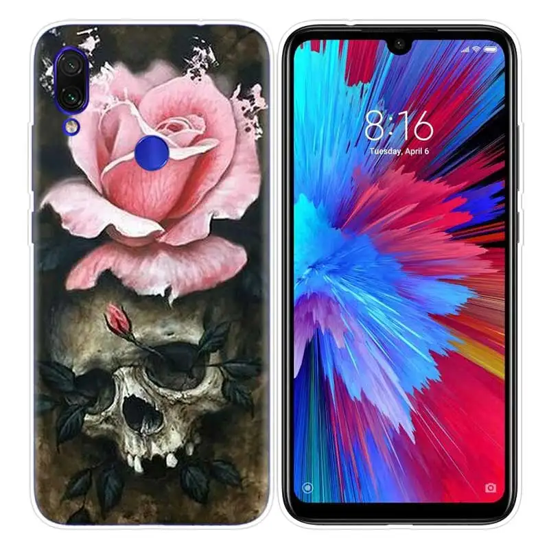 Чехол с черепом для Xiao mi Red mi Note 7 7S K20 Y3 GO S2 6 6A 7A 5 Pro mi Play 9T A1 A2 8 Lite Poco F1 - Цвет: 10