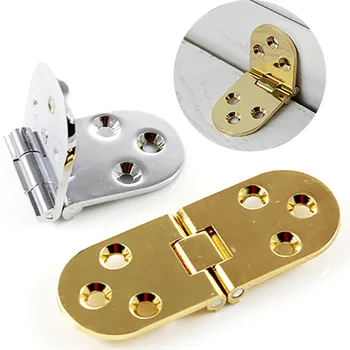 

ISHOWTIENDA Zinc Alloy hinges Round Edges not fade Sewing Machine Table Folding Flip Top Hinges with Screws Folding Flap