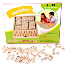 Деревянные судоку развивающие игры в Шахматы Детские паззлы игрушки