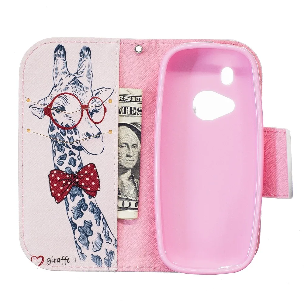 Для nokia 3310 Coque Флип Кожаный Бумажник Цветок Cover Case Чехлы Стенд Держателя Карты|case for