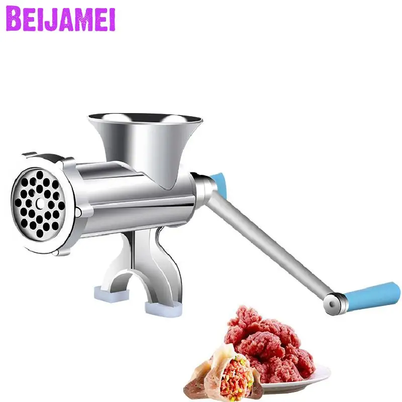 

Beijamei household manual sausage filler stainless steel blade meat grinder grinding noodles maker machine price