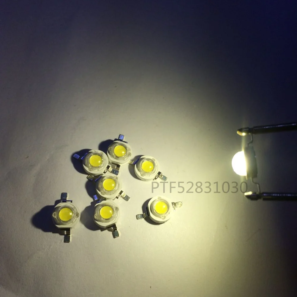 3W High Power Cold White LED 10000K-15000K led 3.2-3.8V 700mA 180-200Lm led chip