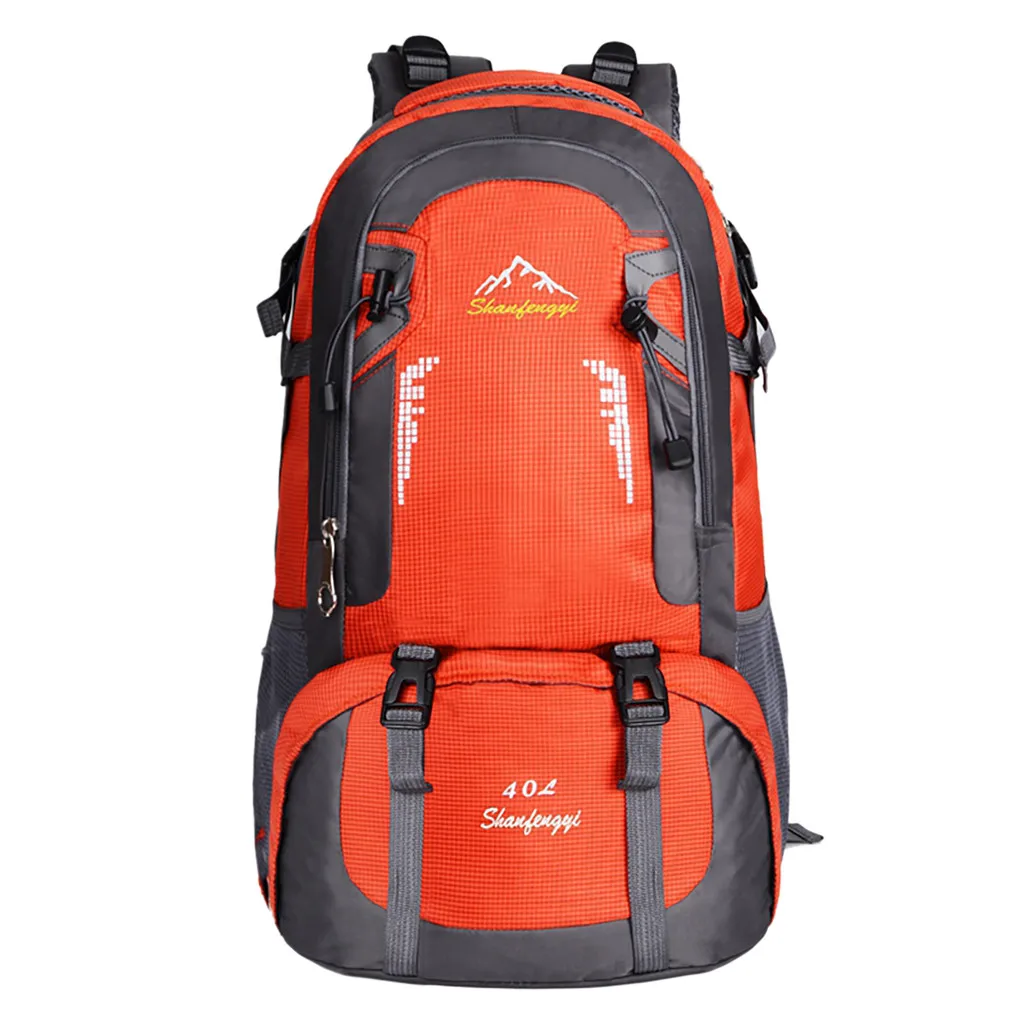 Рюкзак для мужчин и женщин, спортивный рюкзак для альпинизма и путешествий, Студенческая сумка 60L, дорожная Студенческая сумка для мужчин и женщин, сумка на плечо 719#40 - Цвет: Orange