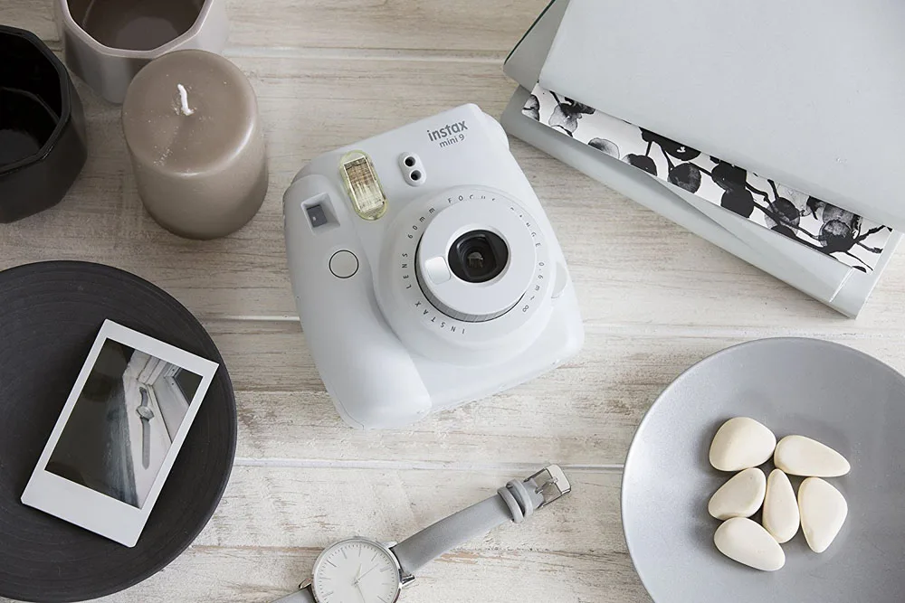 Фотокамера моментальной печати Fujifilm Instax Mini 9 Fuji с зеркальной пленкой для селфи, фотокамера для съемки Insta Mini 9, цвет