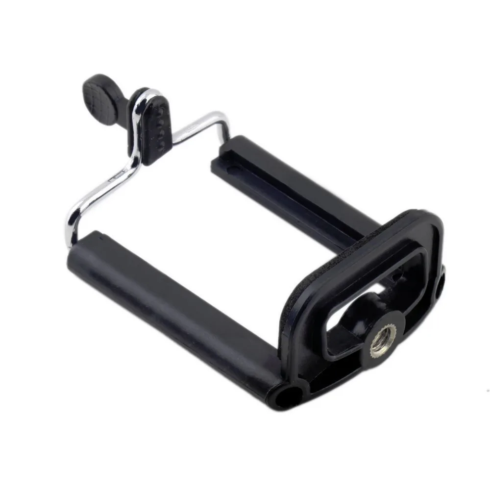 100 UNID Aluminio Soporte Para Teléfono Celular montaje soporte Adaptador de montaje de Clip Para trípode de cámara para iphone 5 6 6 s htc smartphone venta al por mayor|tripod support|tripod