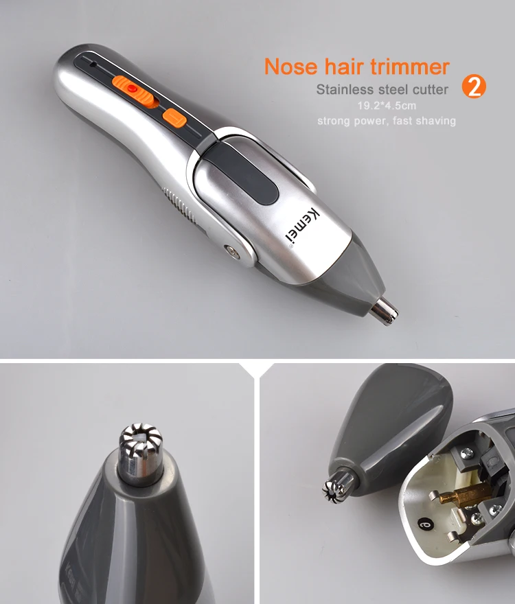 Kemei KM-680A 8 in 1 Rechargeable Shaver/Trimmer 5