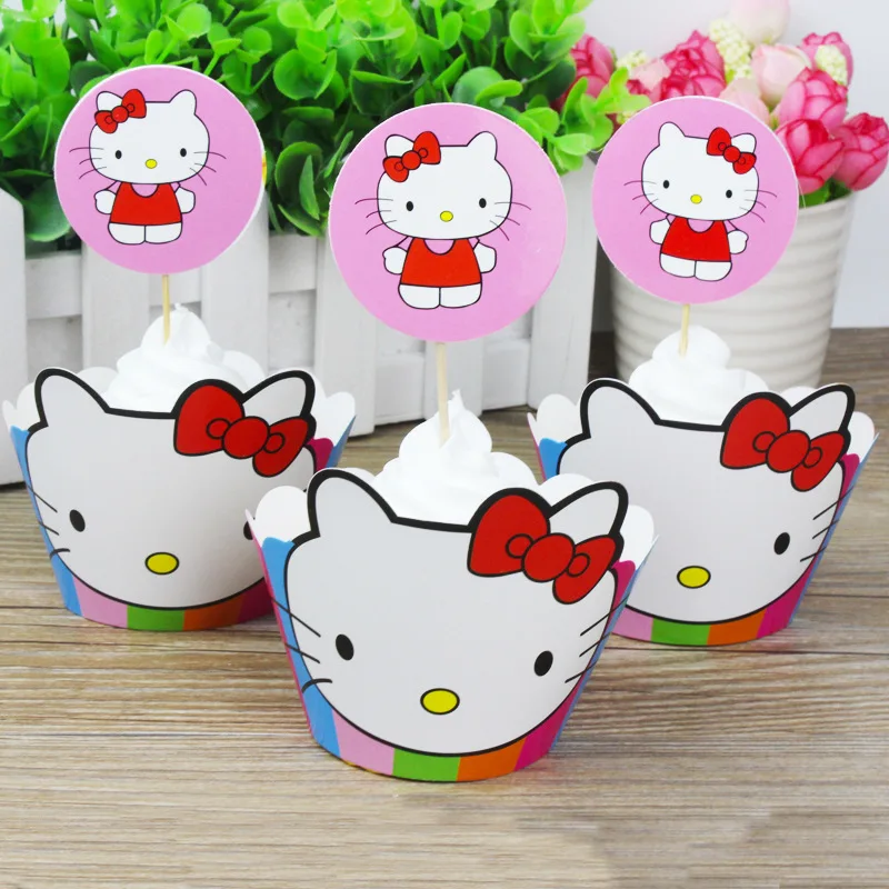 Hello Kitty Cupcakes Wrappers