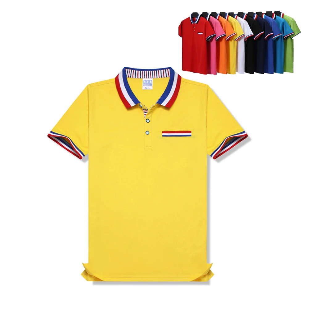 

11 color Top Quality For Kids Men Women POLO Shirt Turn down collar with pocket polo Homme Parent child Cotton Polo Shirt TS801