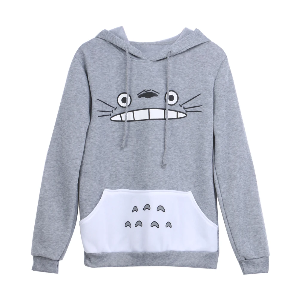  Hot Sale Autumn Fashion Men Women Cartoon Totoro Hoodie Sweatshirt Unisex Pullover Sweatshirt Sprin