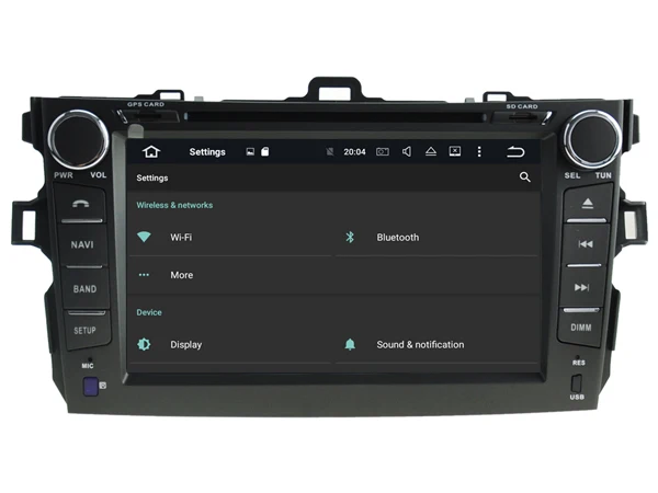 Perfect Ips screen Android 8.0 Car Dvd Navi Player FOR TOYOTA COROLLA 2007 2008 2009 2010 2011 2012 gps suto stereo audio multimedia 14