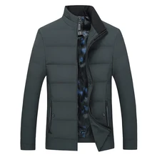 M-8XL Big Size Men Casual Duck Down Thick Jacket Autumn Winter Male Windbreak Thicken Warm Outwear Parkas Varsity Coat CF22