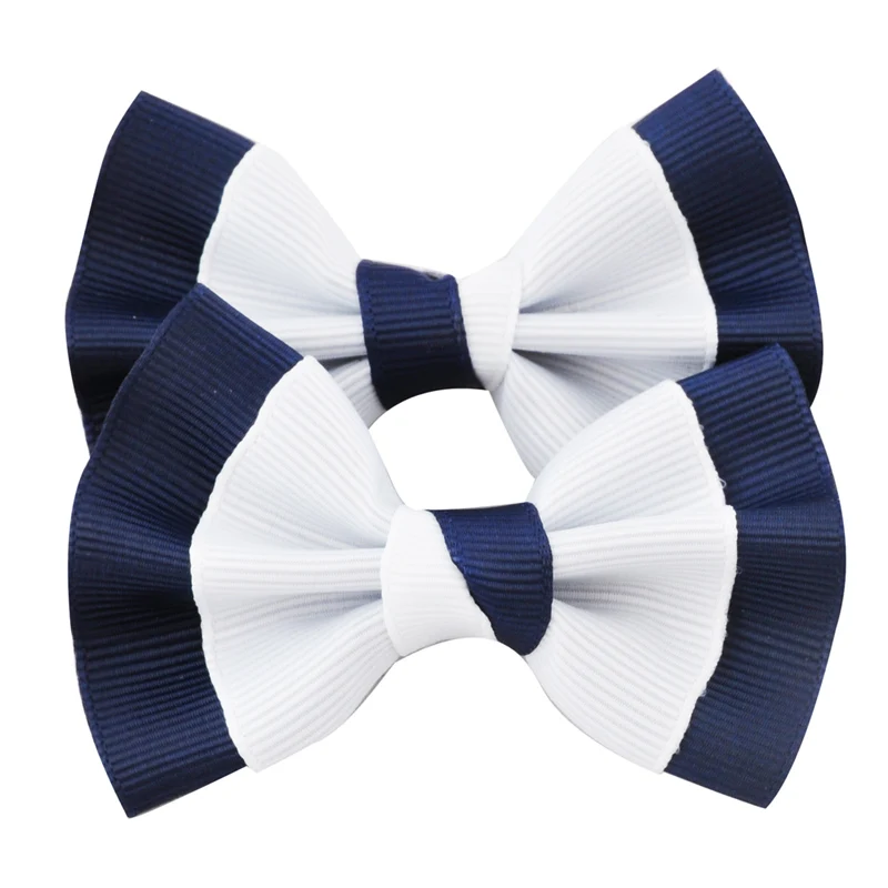

1 Pc 3 Inch Boutique Grosgrain Ribbon Hair Bow Clip For School Little Girl Hair Accessories Kids Hair bow Headwear