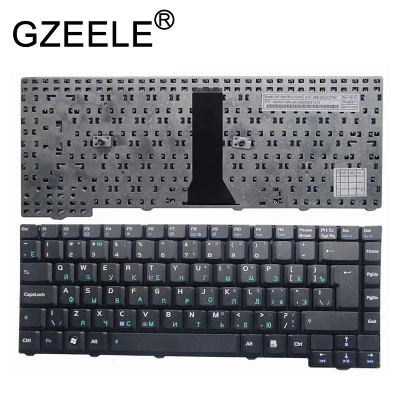  GZEELE  RU laptop keyboard for Asus F2 F3 F3E F3F F3H F3Ja F3U F3T F2J Z53 Z53F Z53M Z53S Russian (