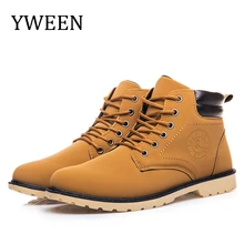 YWEEW/осенние ботинки; мужские кожаные ботинки; стильная Уличная обувь; водонепроницаемые мужские ботинки