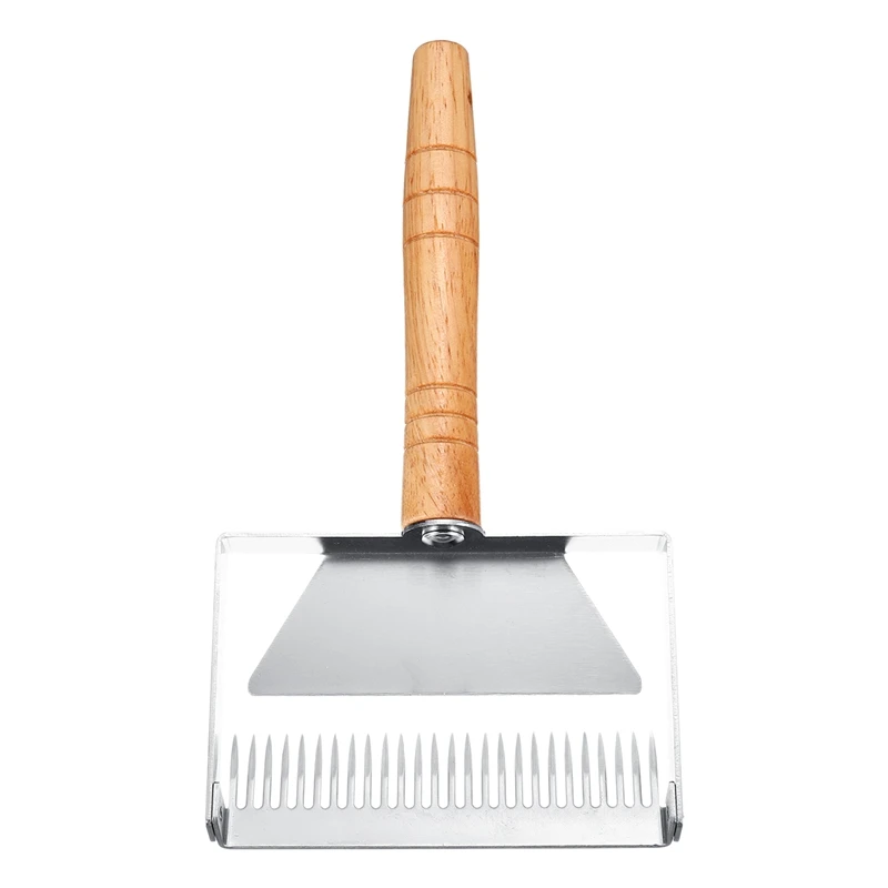 

Wooden Handle Honeycomb Honey Uncapping Fork Scraper Shovel Beekeeping Equipment Hot