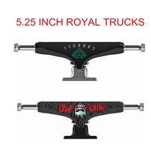 Pro 5/5.25/5.5/6/7 Brand mixed Skate Truck for Skateboard Element Royal MIKEMO/CARROLL made by Aluminum for Skateboarding original 5 25 royal mike motruck for skateboarding made by aluminum with spitfirie logo cool black truck skate board