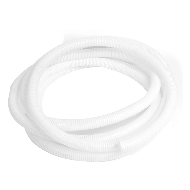 White Plastic Flame Retardant Corrugated Hose Pipe 5M 20mm Diain Cable