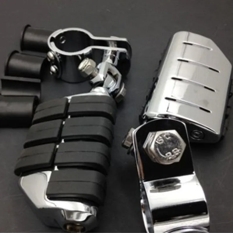 "~ 1 1/4" Dually Highway подножки зажимы для Harley Sportster 883 Honda Magna 750 Suzuki BOULEVARD Yamaha XV1600
