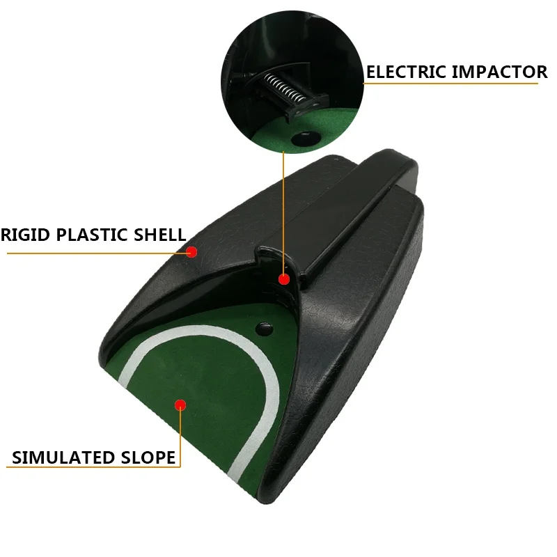 Новый гольф качели прямой Практика Обучение положить зеркало выравнивание + Электрический автоматический мяч returner помощи устройство для