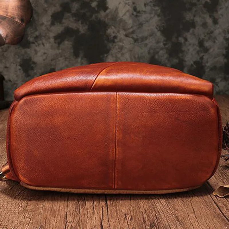 1 Aetoo Retro Weibliche Hand Rucksack Leder Neue Wilden Freizeit bonbonfarbenen Umhängetasche Weiblichen Reisetasche wxB7gAnx