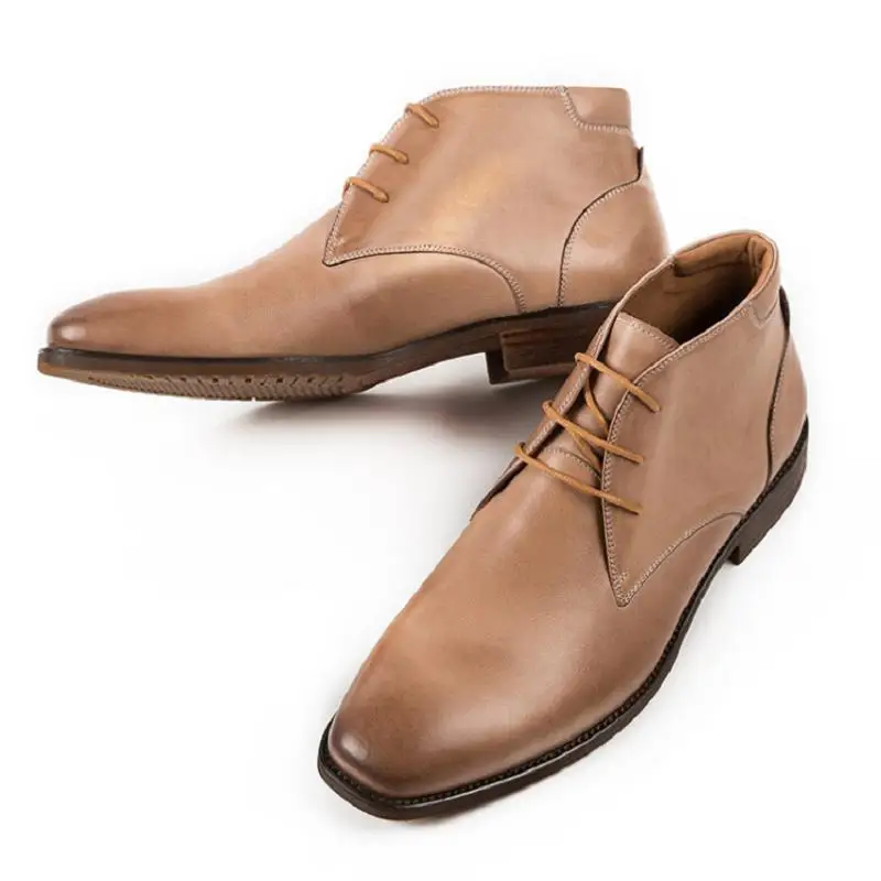 Genuino Northmarch Marrón coffee Superior Clásico Lujo Alta Martin Hombre Desierto Marca Moda Británico Cuero Zapatos Botas De RvxRfwBrq