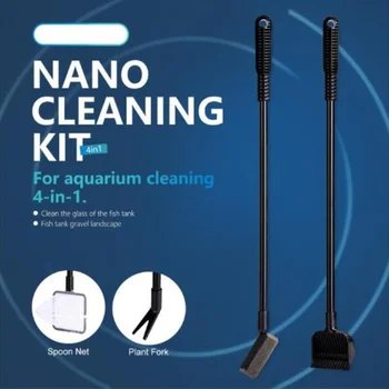 

HU Cleaning Brush Small Fish Tank Brush Acrylic Cleaning Brush Fish Tank Cleaning Tool Goldfish Turtle Tank Aquarium Decoration