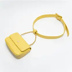 2019 новые сумки для женщин поясная сумка коробка Fanny Pack Элитный бренд кожа груди Сумочка Желтый Высокое качество клатч кошелек Bolsa