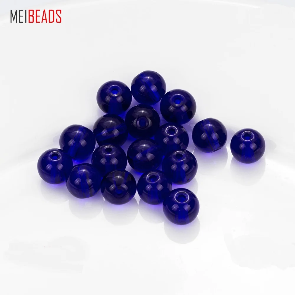 Стеклянные круглые разноцветные стеклянные бусины MEIBEADS EY5378 6 мм/8 мм | Украшения и
