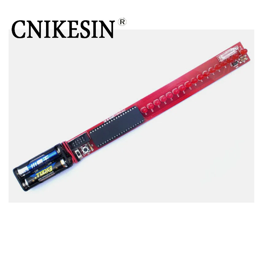 

CNIKESIN Electronics DIY kit 16 LED Shake Rod Assembly AT89S52 51 Microcontroller Electronic Production Procedures