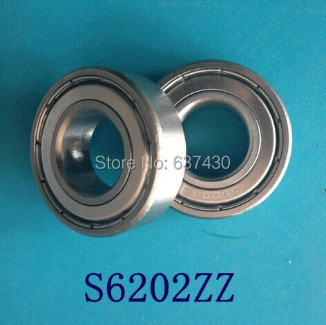 

20pcs S6202ZZ S6202-2RS stainless steel 440C deep groove ball bearing 6202 S6202 -2Z 2RS 15x35x11 mm bearings