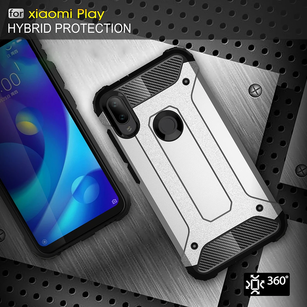 Противоударный чехол-броня Coque 5.84For Xiaomi mi Play чехол для Xiaomi mi играть mi Play чехол для телефона чехол-лента на заднюю панель