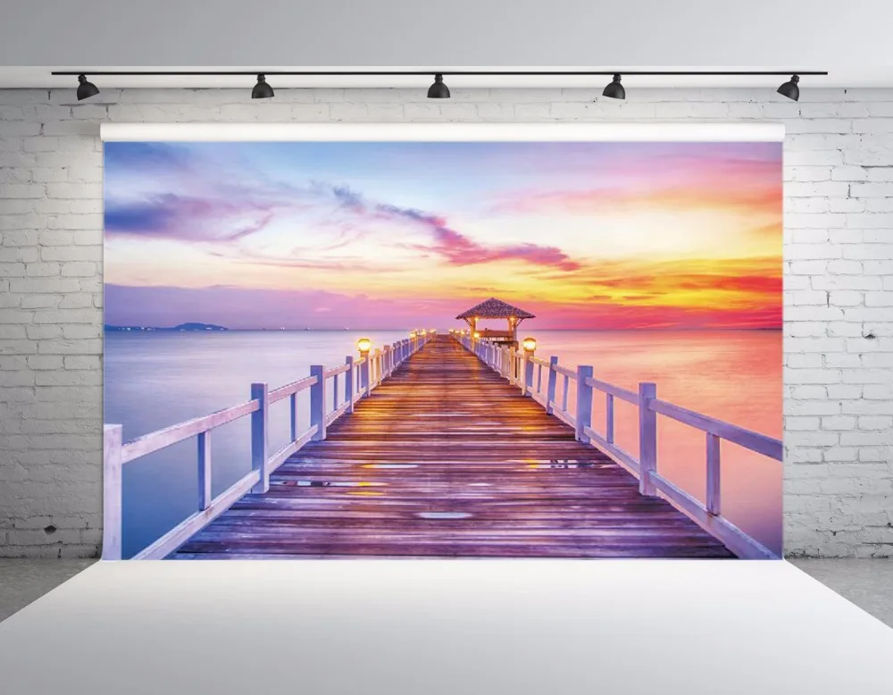 

SHENGYONGBAO Vinyl Custom Photography Backdrops Seaside theme Photo Studio Prop Photography Background SS-00069