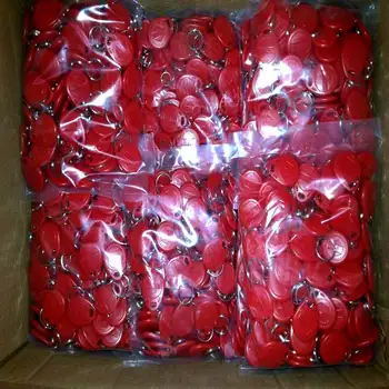

Wholesale 1000pcs 125khz EM4100 TK4100 RFID Key fob write rfid key tag for entry access system
