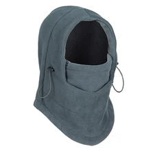 Зимний теплый флисовый Камуфляжный головной убор Балаклава маска для лица капюшон шапка для охоты рыбалки