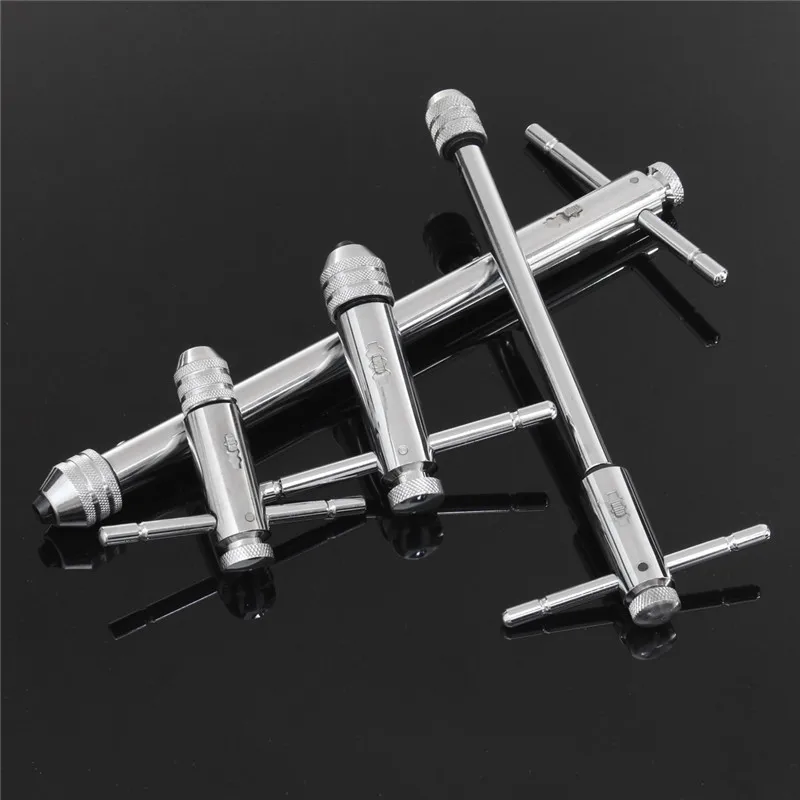 

Handle Ratchet Tap M3-M8 M5-M12 Lengthen Reversible T Taps Wrenches Wire Tapping Wrench Adjustable Holder Tools