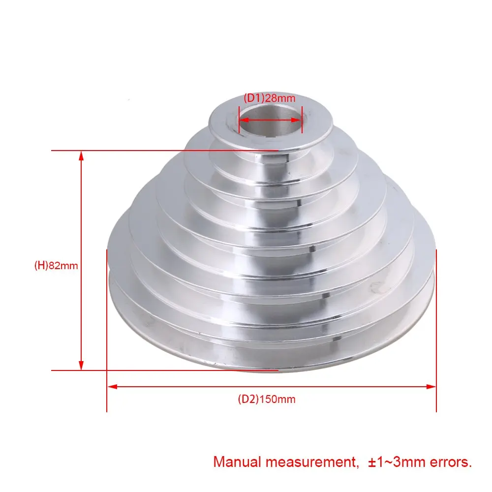 5 Шаг A Тип V Belt Pagoda шкив ремень Outter Dia 54 150 мм (отверстие диаметром 14 16 18 19 20 22 24 25 28