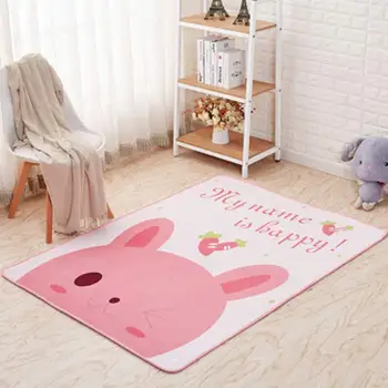 

Megayouput Cartoon Carpet For Living Room 80*160cm/100*160cm/120*160cm/160*230cm/200*300cm Non-slip Crystal Velvet Floot Mat