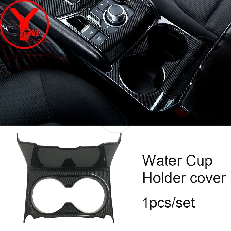 ABS de fibra de carbono de la manija de la puerta Interior de paneles interior del coche de las piezas de estilo interior del coche accesorios para mazda cx5 cx-5 2017, 2018